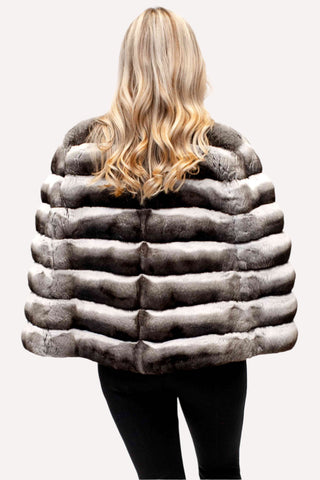 chinchilla fur capelet