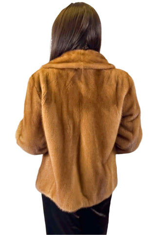 women's whisky mink fur jacket