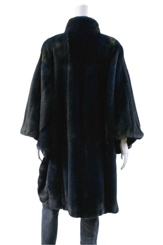 NAFA Navy Mink Fur Cape - fur clearance