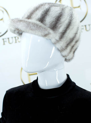 Women's Mink Fur Baseball Cap.