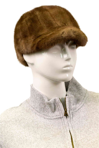 demi buff mink fur baseball cap