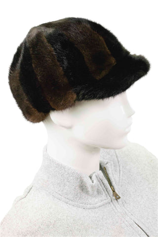 ranch and demi buff mink fur baseball cap