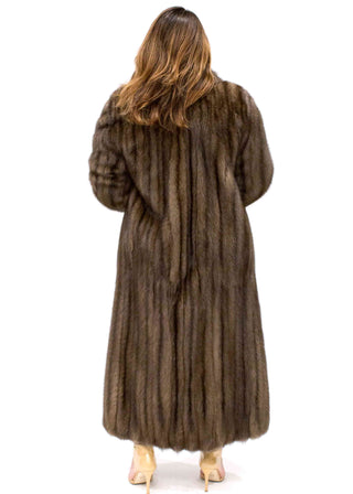 women's full length russian sable fur coat