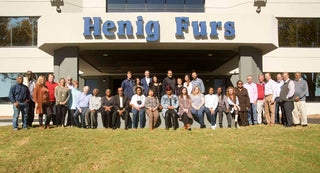 Henig Furs family and employees at main office in Montgomery, AL