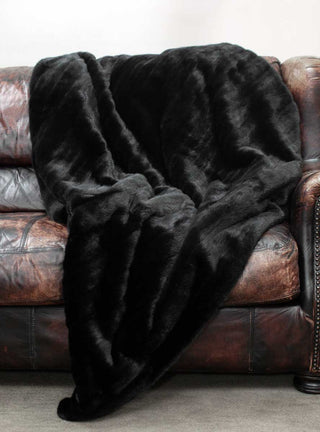 Ranch mink fur blanket