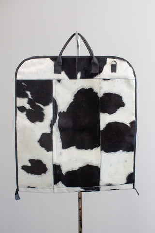 cowhide leather garment bag