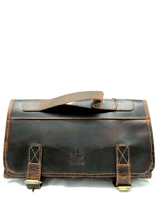 Leather Toiletry Bag.