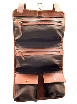 Leather Toiletry Bag.