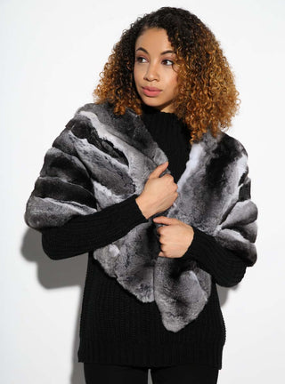 Women's Chinchilla Fur Cape