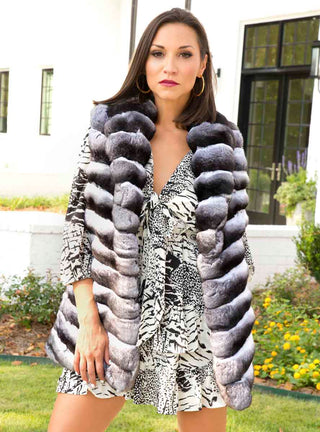 USA Made Chinchilla Fur Vest.