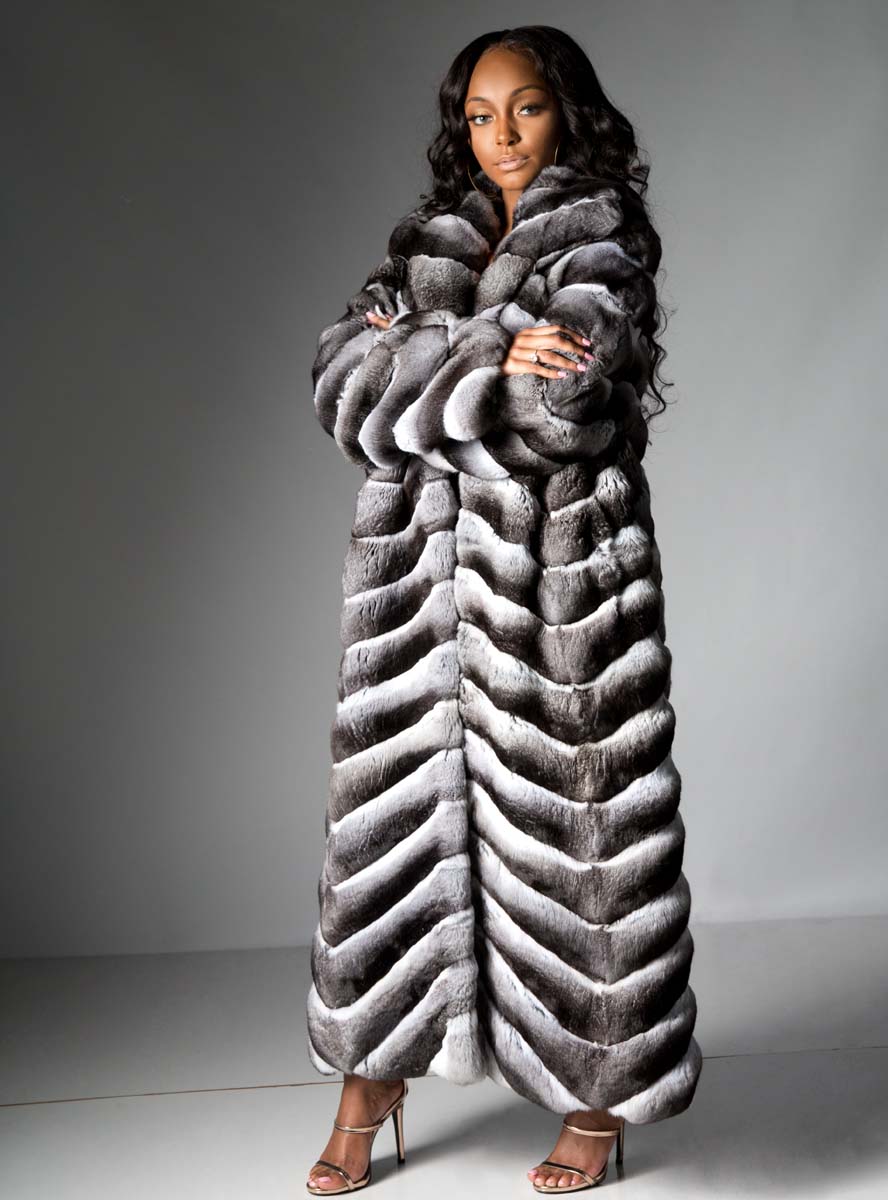 chinchilla fur coat for men