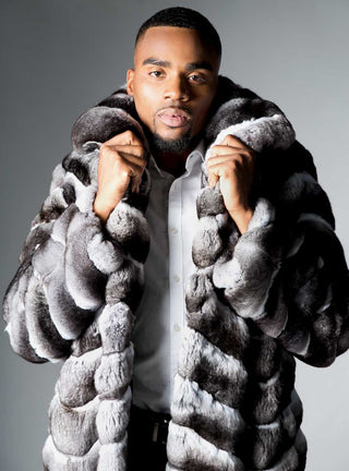 Men's Chinchilla Fur Coat.