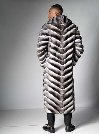 Men's Chinchilla Fur Coat.