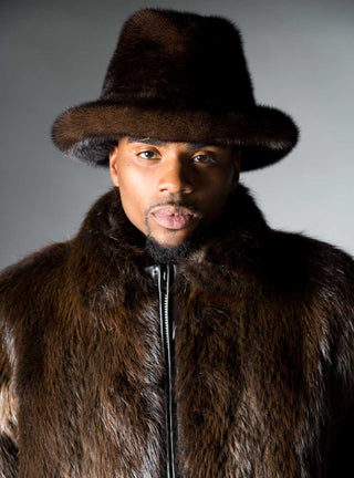 Men's Mink Fur Hat.