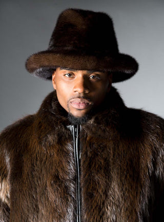 Men's Mink Fur Hat.