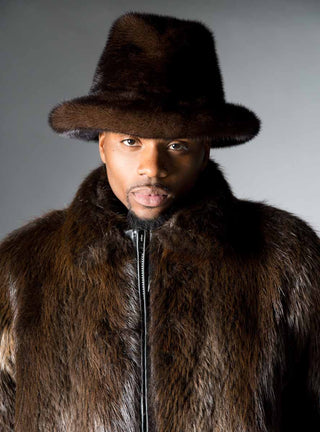 Men's Mink Fur Hat.