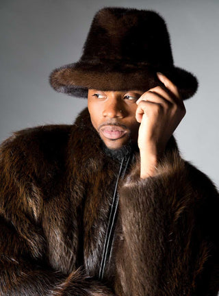 Men's Mink Fur Hat.