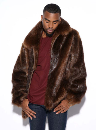 Men's Beaver Fur Jacket.