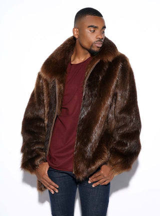 Men's Beaver Fur Jacket.