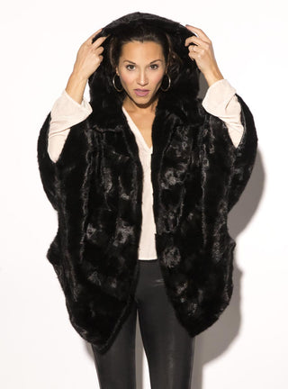 women's mink fur jacket with hood