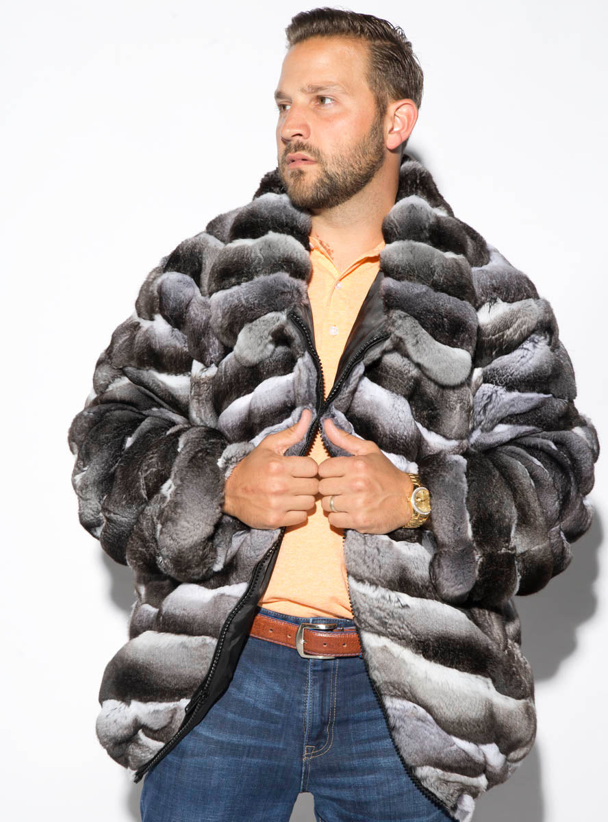 Men's Chinchilla Fur Jacket | Henig Furs