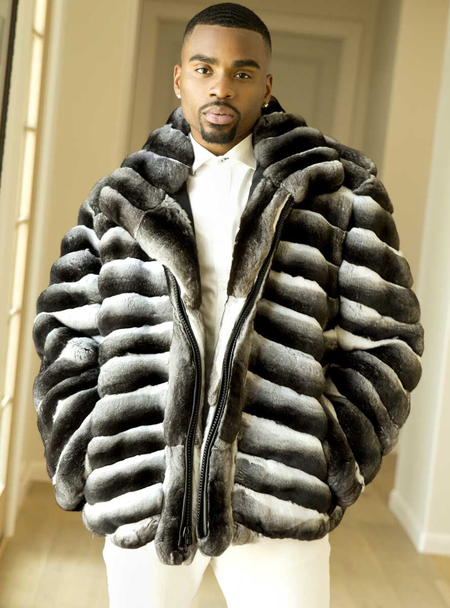 LUXURY BLUE FOX fur Jacket/coat with Whole skins, fur jacket,luxury  fur,present