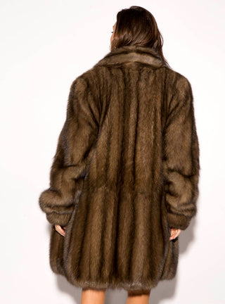 Russian Sable Fur Stroller with Shawl Collar.