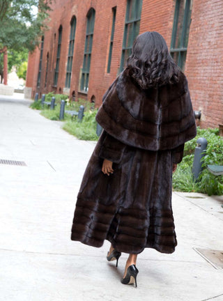 women's mink fur coat