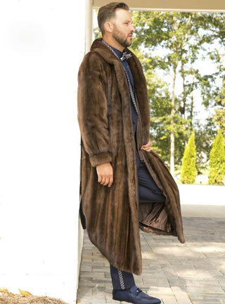 Men's Mink Fur Coat.