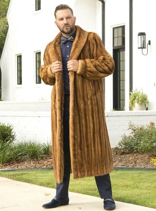 Men's Mink Fur Coat.