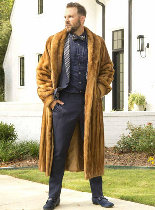 Men's Mink Fur Coat.