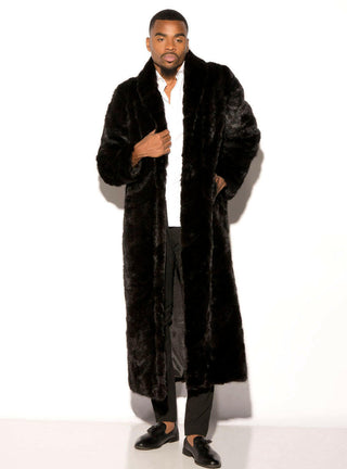 Men's Full Length Mink Fur Coat.