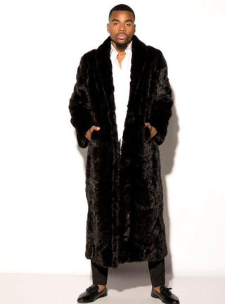 Men's Full Length Mink Fur Coat.