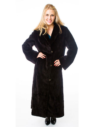 Reversible Sheared Mink Fur Coat with All Weather Lining.