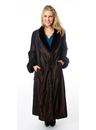 Reversible Sheared Mink Fur Coat with All Weather Lining.