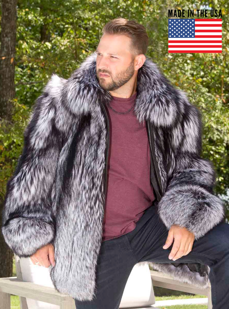 Top Quality Real Mens Fur Jacket/coat, Full Skin Jacket, Jacket With Collar  , Mens Fur, Foul Customizable -  Norway